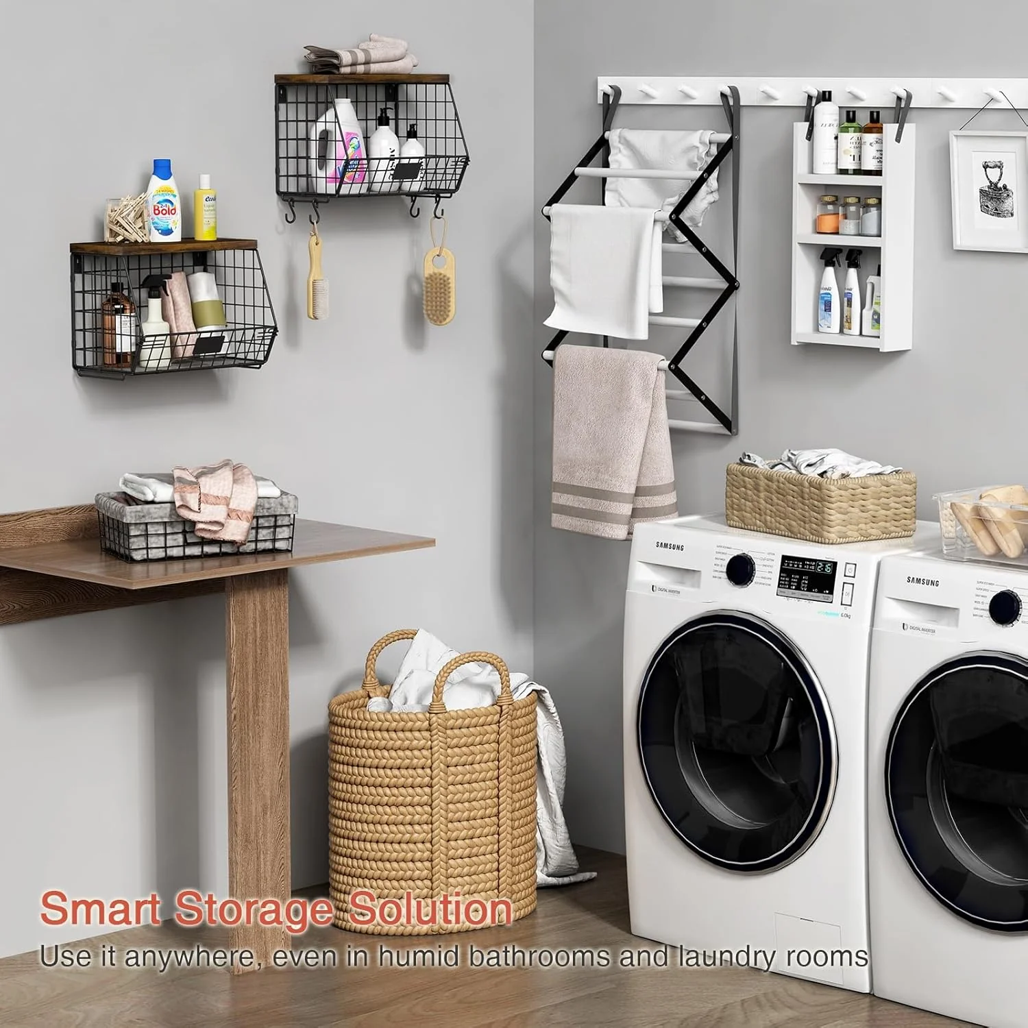 Goozii Hanging Wall Fruit Basket for Kitchen Counter 2 image 5