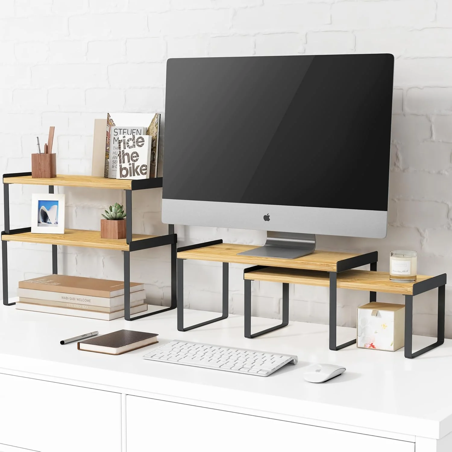 Goozii Kitchen Cabinet Organizer Shelf Set of 4 image 5