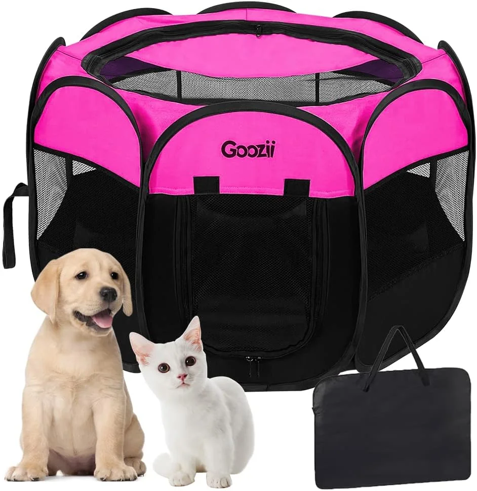 Goozii Portable Large Pet Cat Playpen for Indoor Outdoor image 8